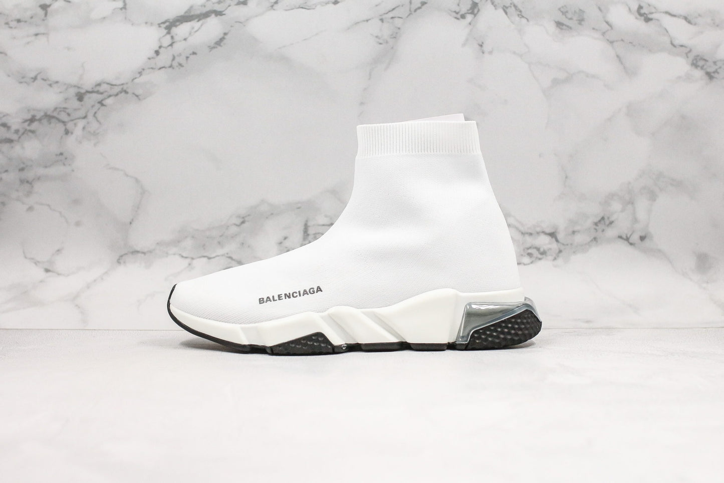 Balenciaga Speed Clear Sole - Blanc