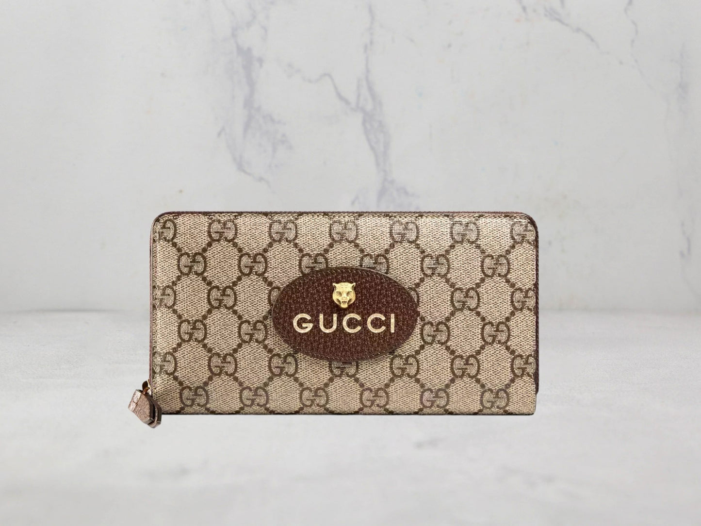Gucci Portefeuille zippé Neo Vintage GG Supreme