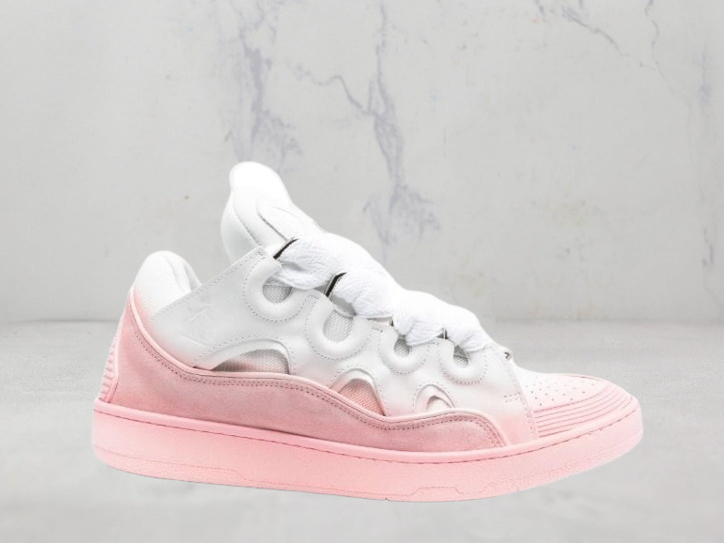 Lanvin Curb - Blanc / Rose
