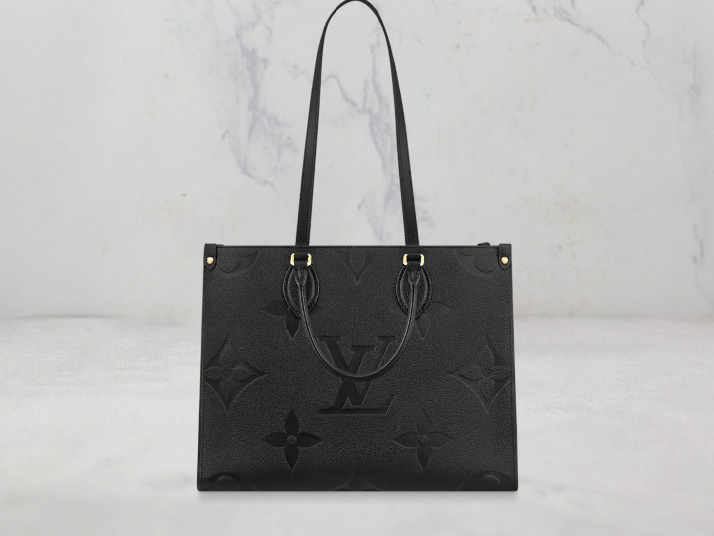 Louis Vuitton – Cabas Onthego (Taille Moyen) Cuir Monogram Empreinte