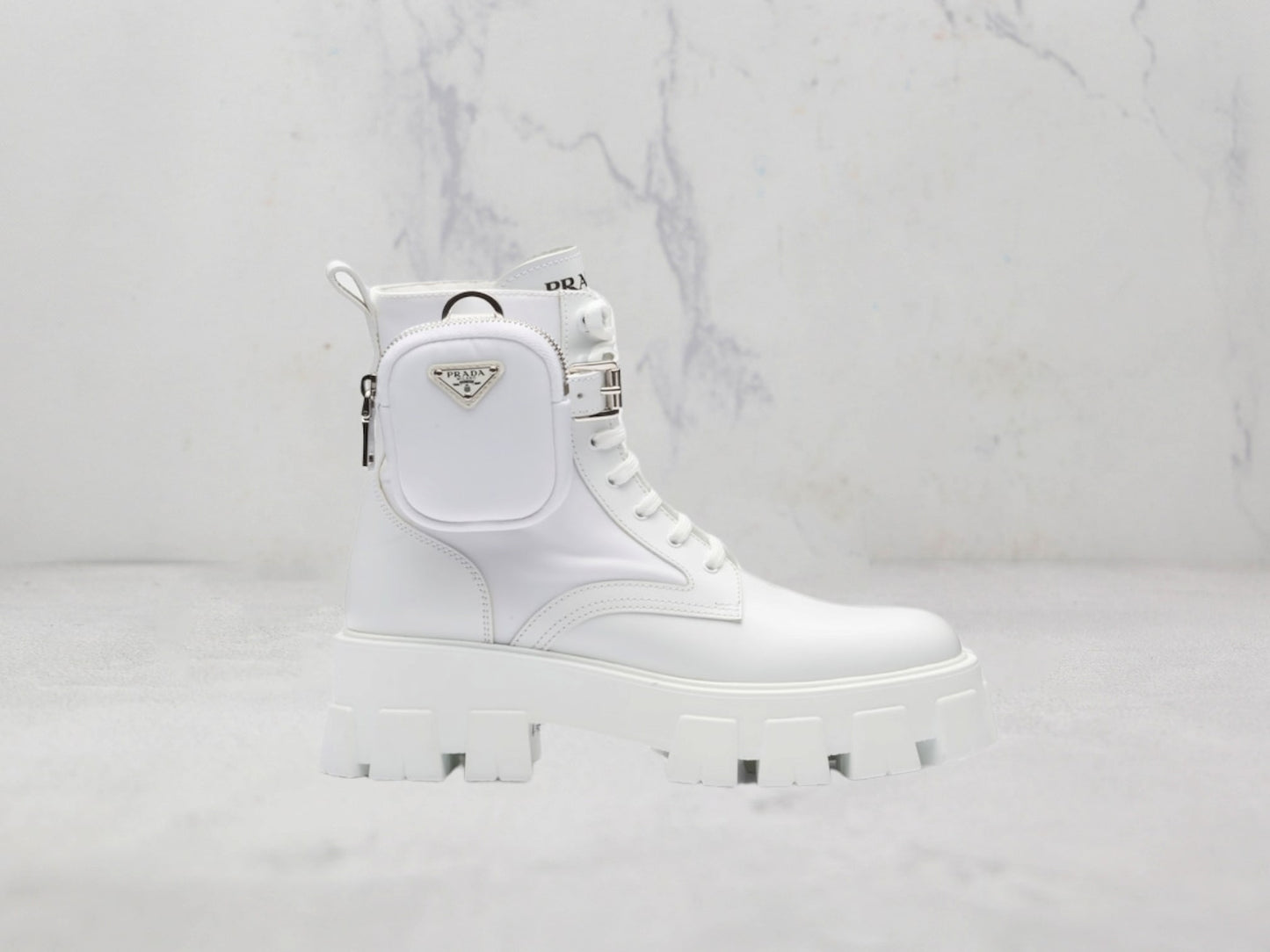 Bottes Prada Monolith - Blanc
