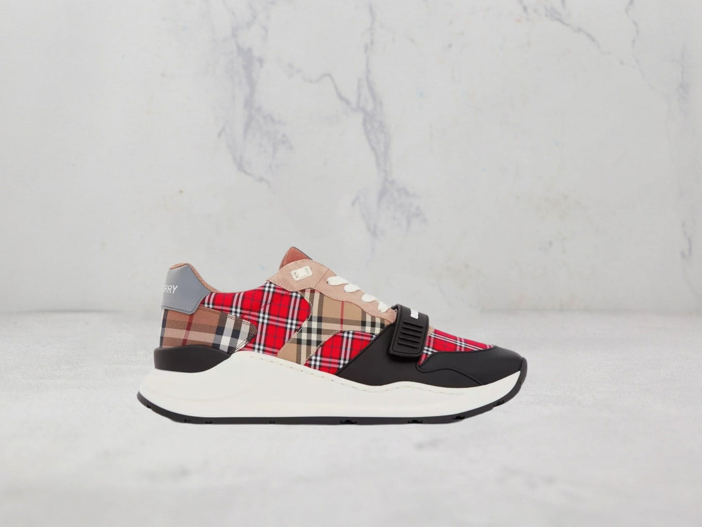 Sneaker Burberry Vintage check - Rouge