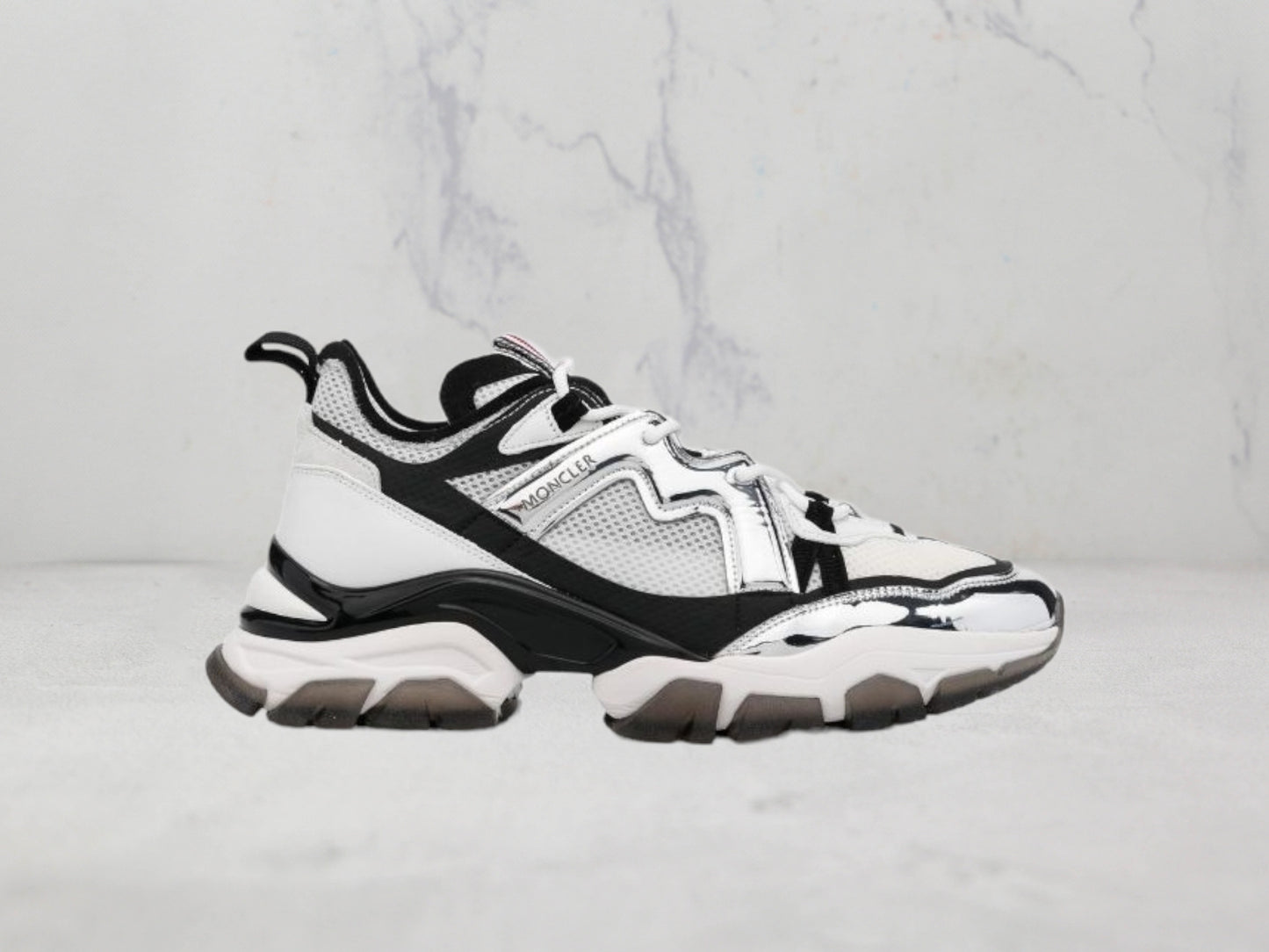 Moncler Baskets Trevor - Blanc/Noir