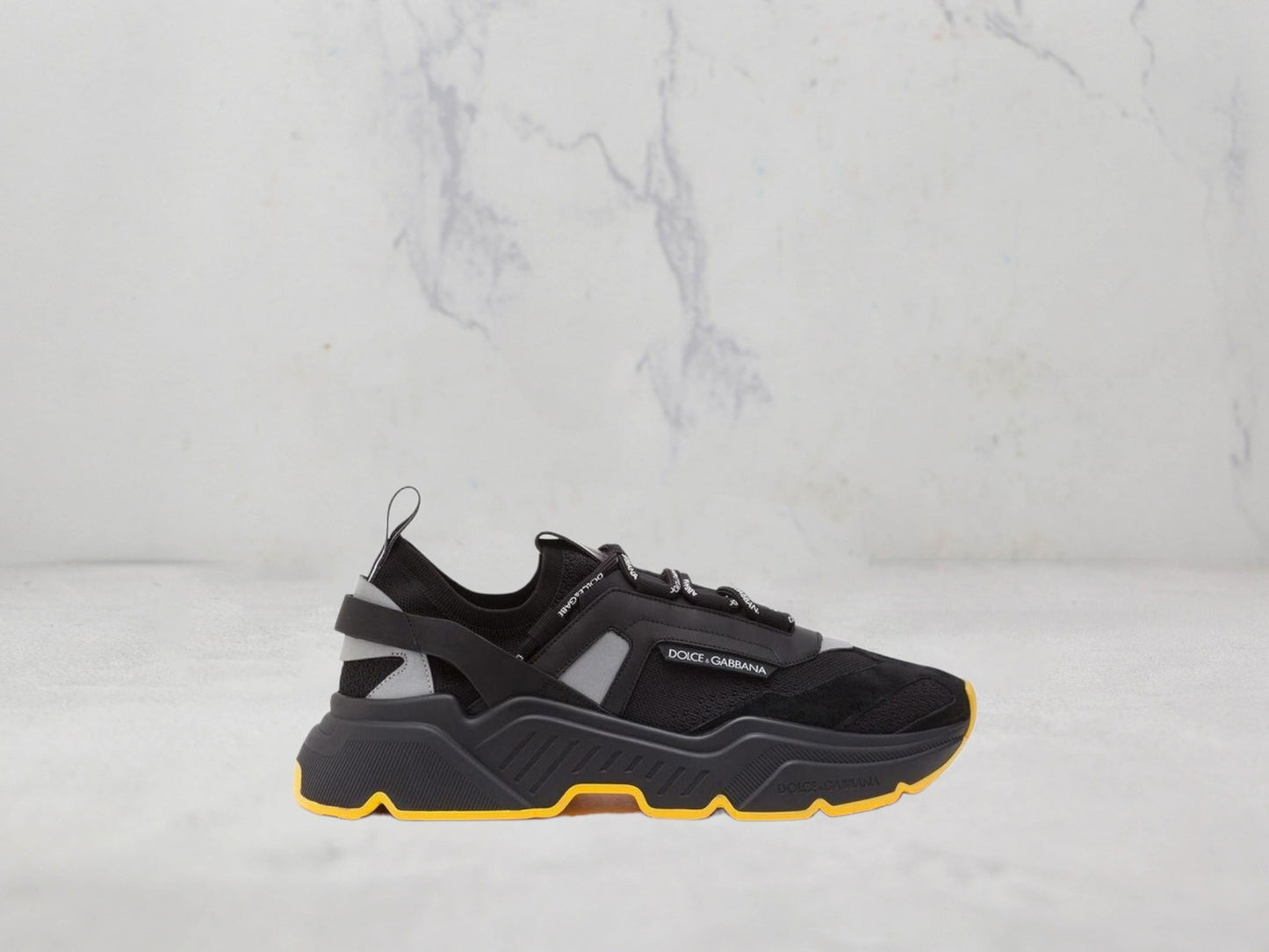 Dolce & Gabbana Sneakers Daymaster - Noir / Jaune Fluo
