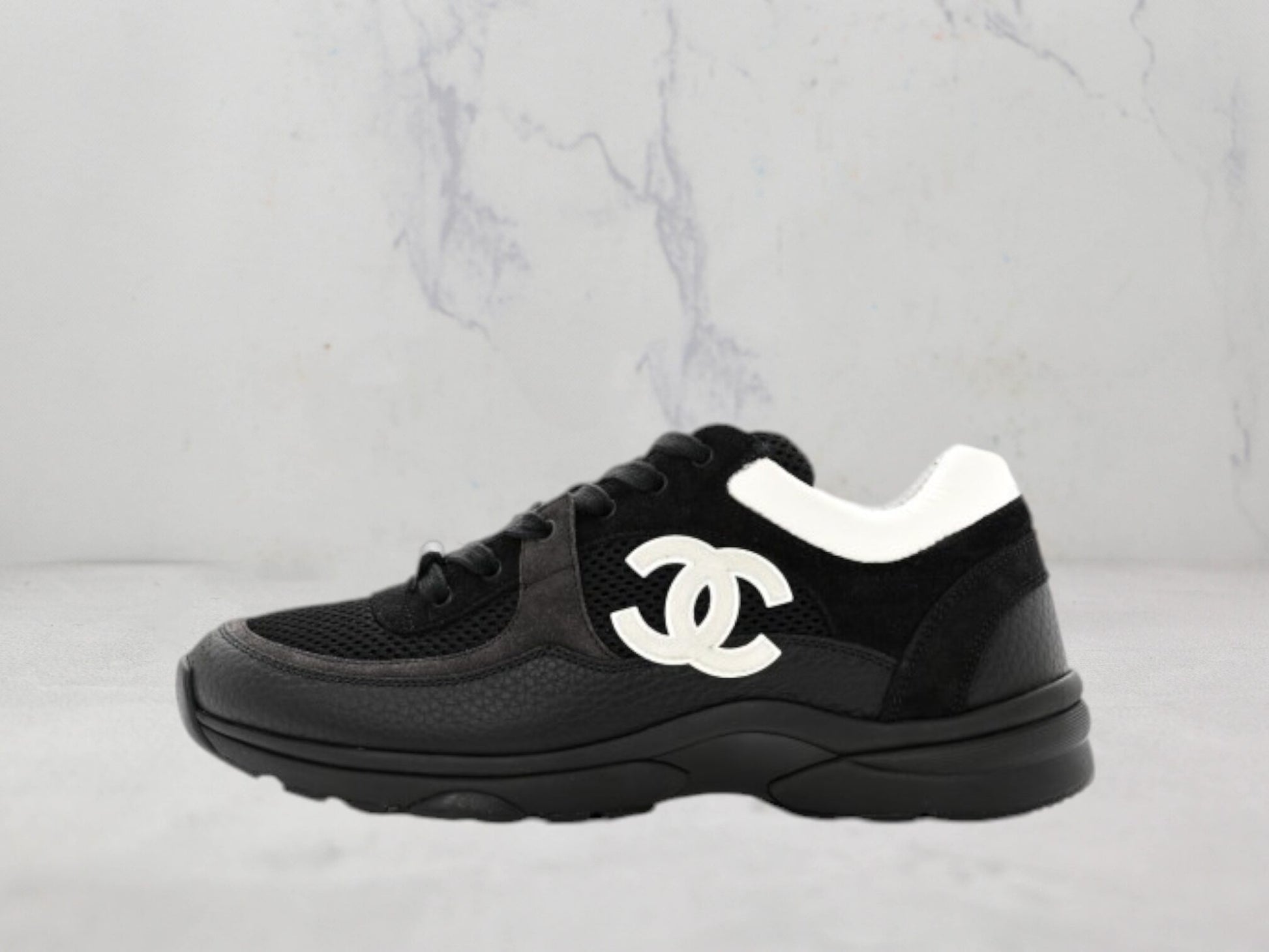 Chanel Baskets Blanc Noir