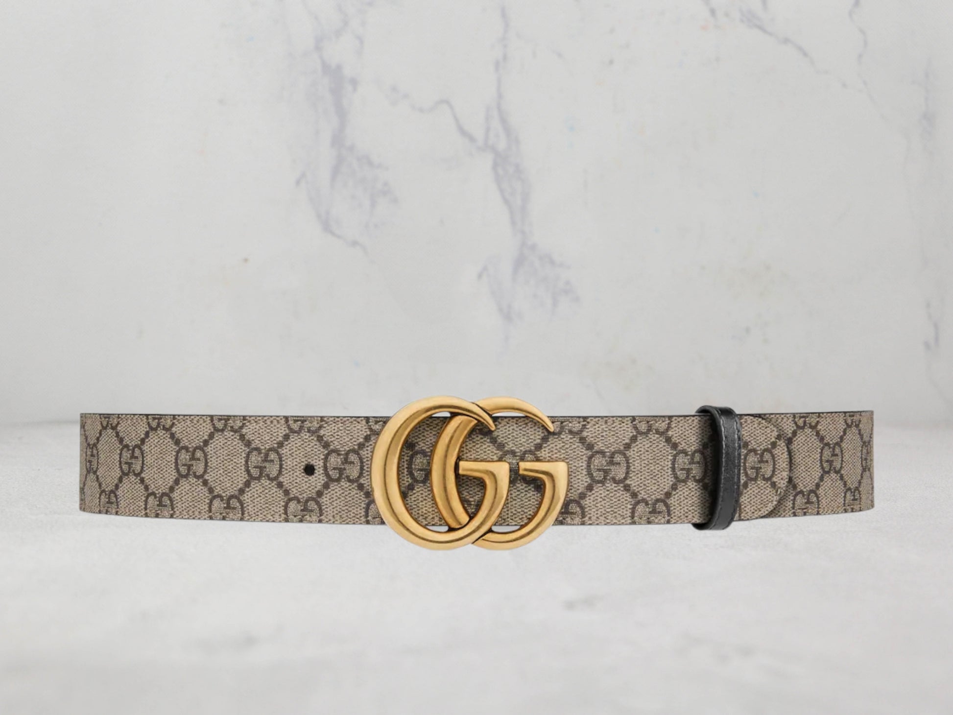 Ceinture Gucci Reversible GG Marmont - Beige