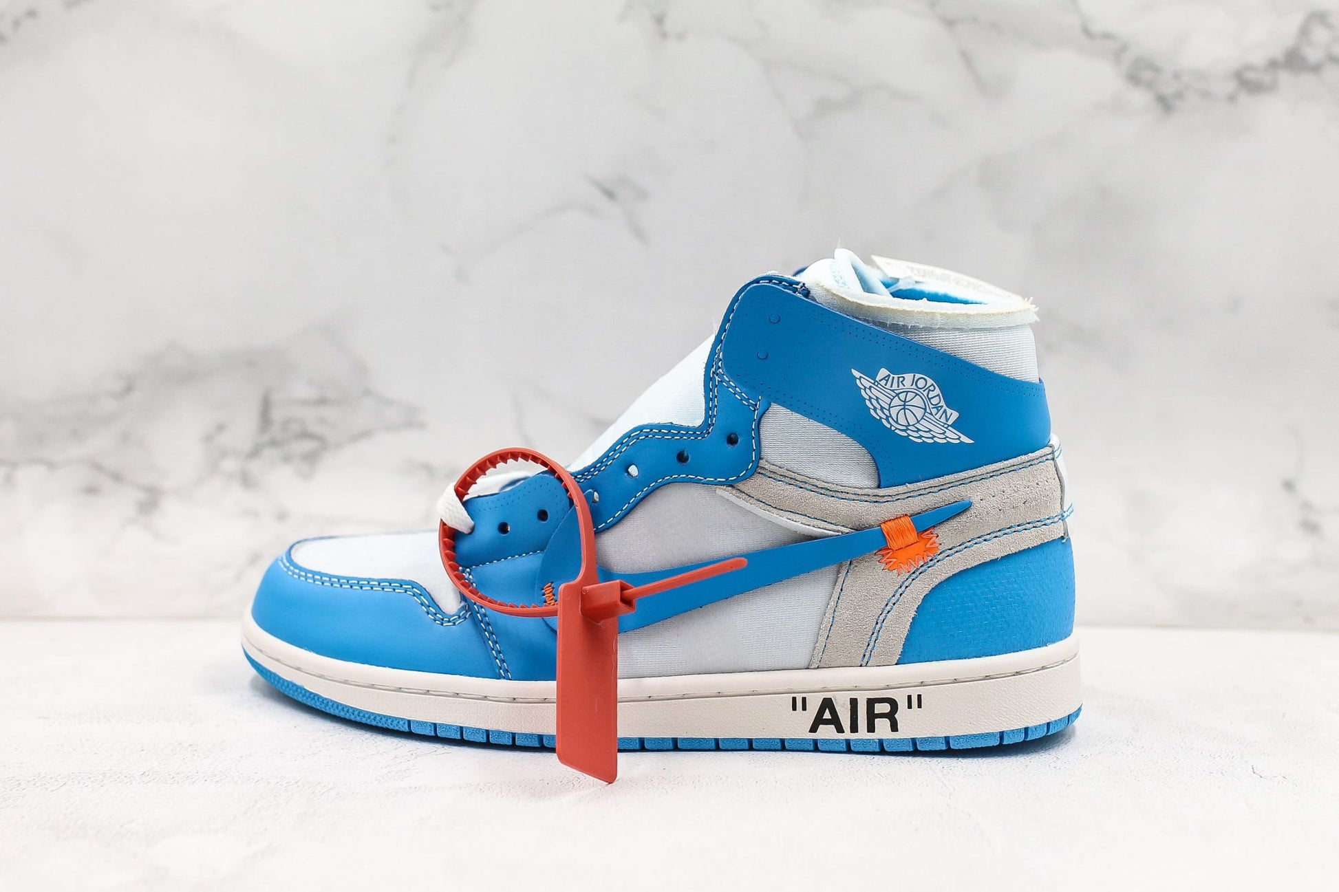 Nike Air Jordan 1 Retro High Off-White University - Bleu