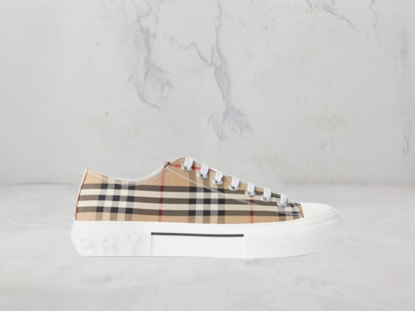 Sneaker Burberry - Blanc / Beige