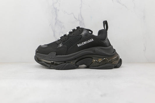 Balenciaga Triple S Clear Sole Neon - Noir