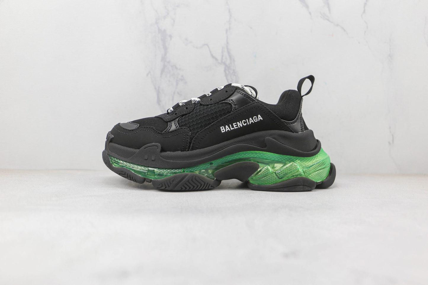 Balenciaga Triple S Clear Sole Neon - Vert