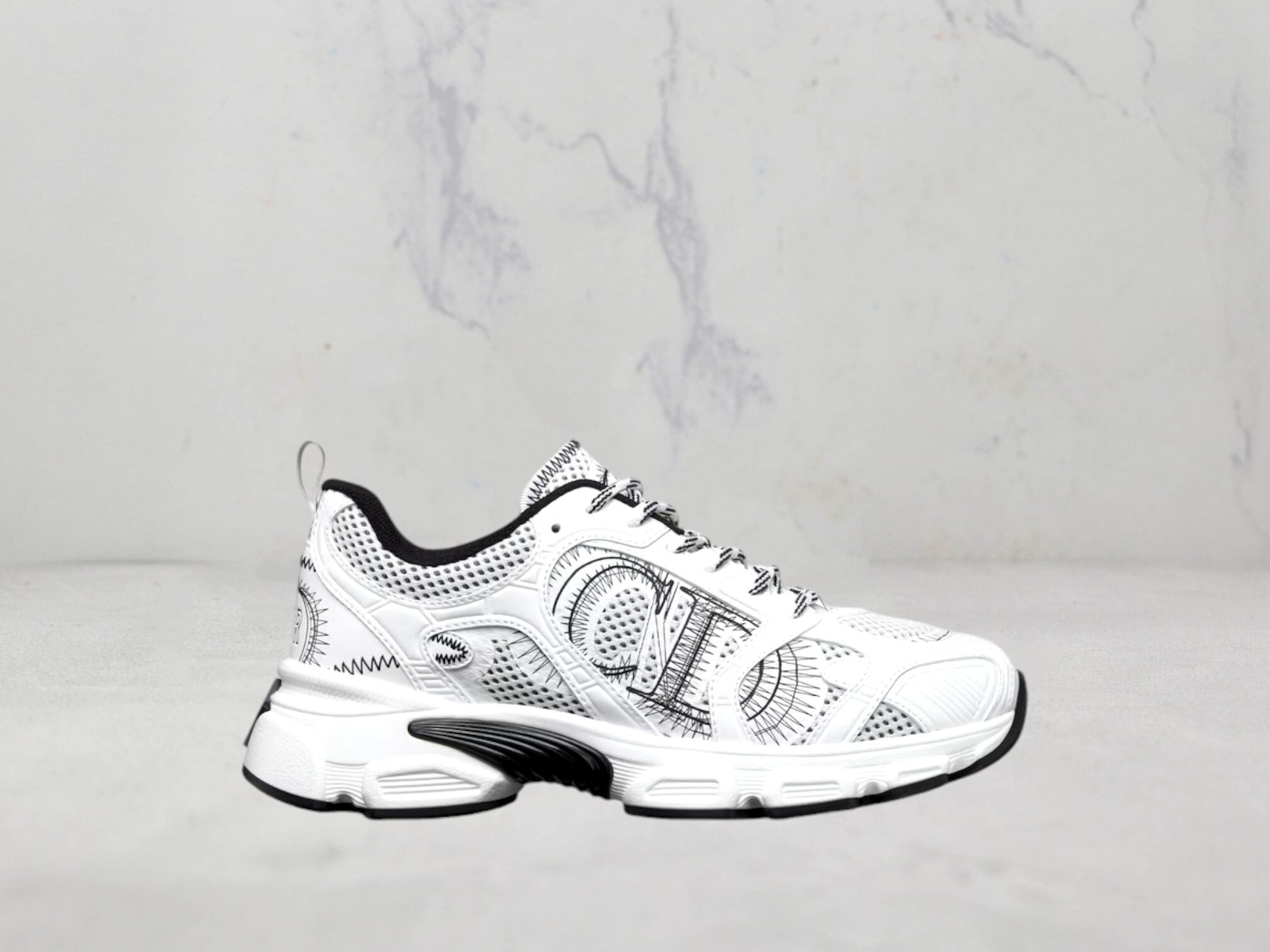 Sneaker Dior Chrono - Blanc/Noir