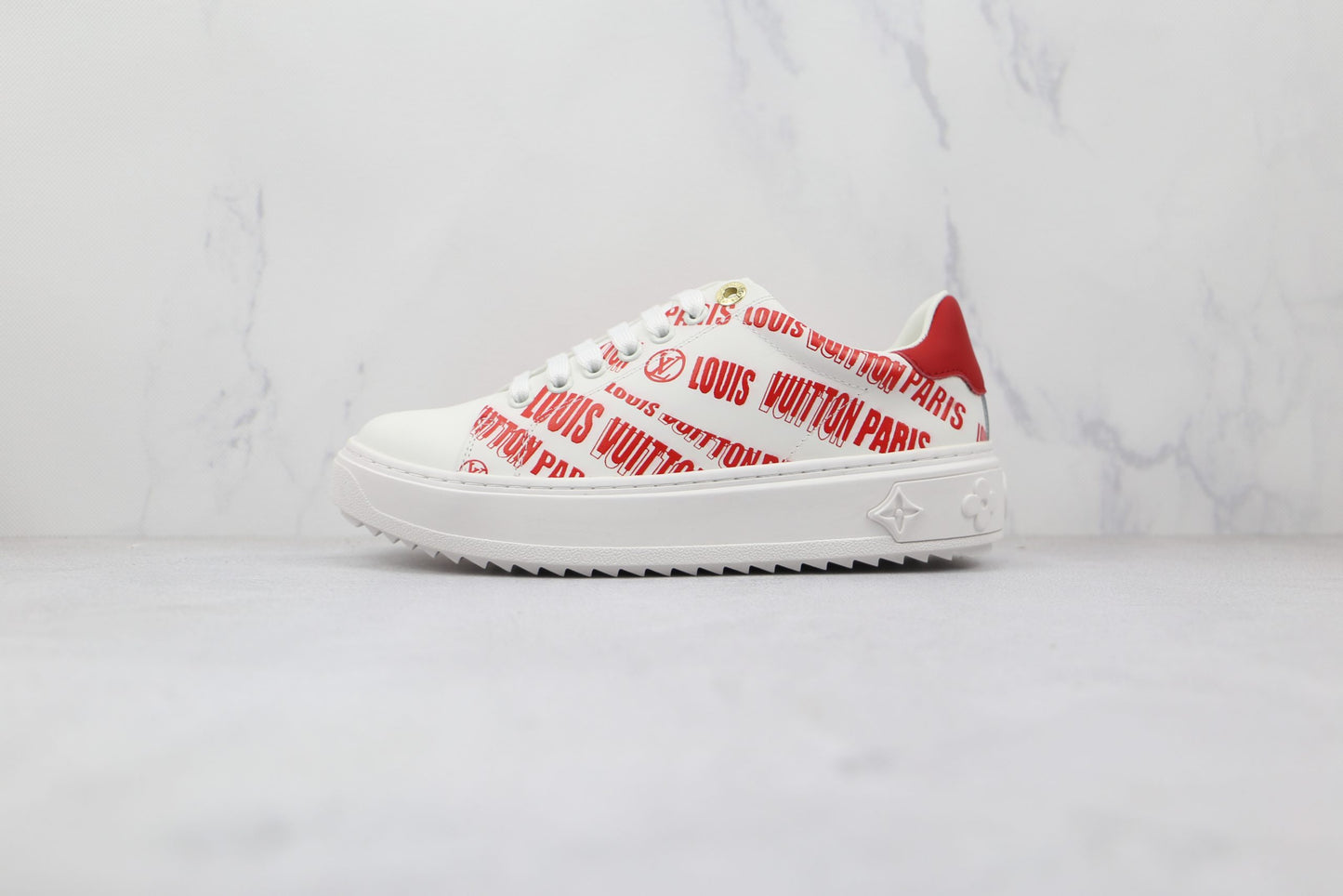 Sneaker Louis Vuitton &#8211; Squad Low Allover - Rouge