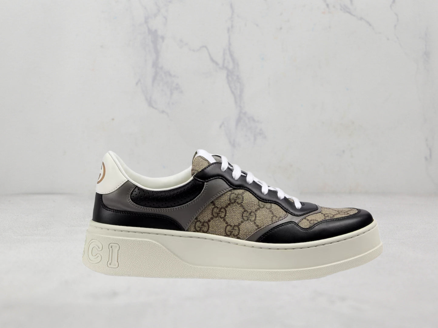 Gucci Basket GG embossé - Marron