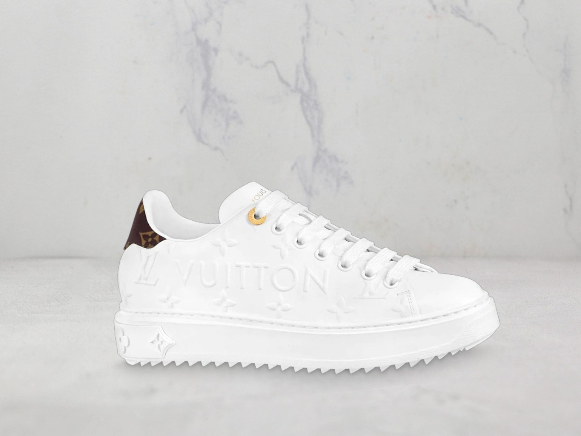Louis Vuitton Sneaker Time Out - Blanc / Marron