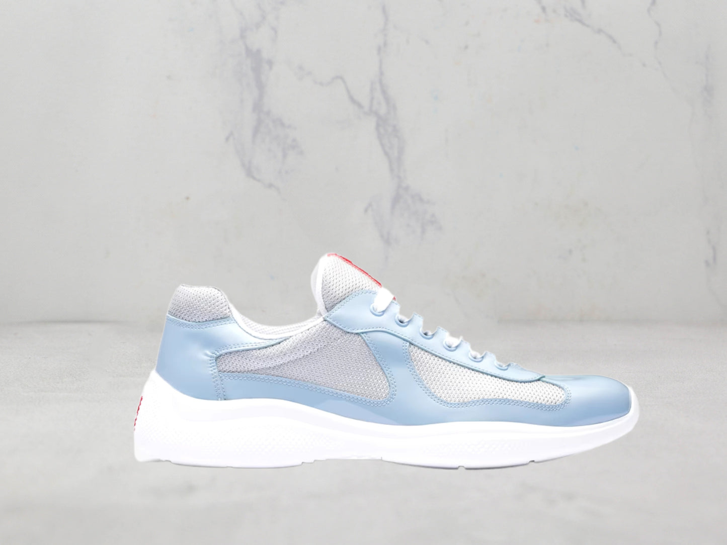 Prada Baskets America&rsquo;s Cup - Bleu clair