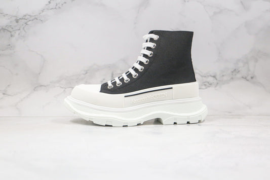 Alexander McQueen &#8211; Bottines - Blanc/Noir