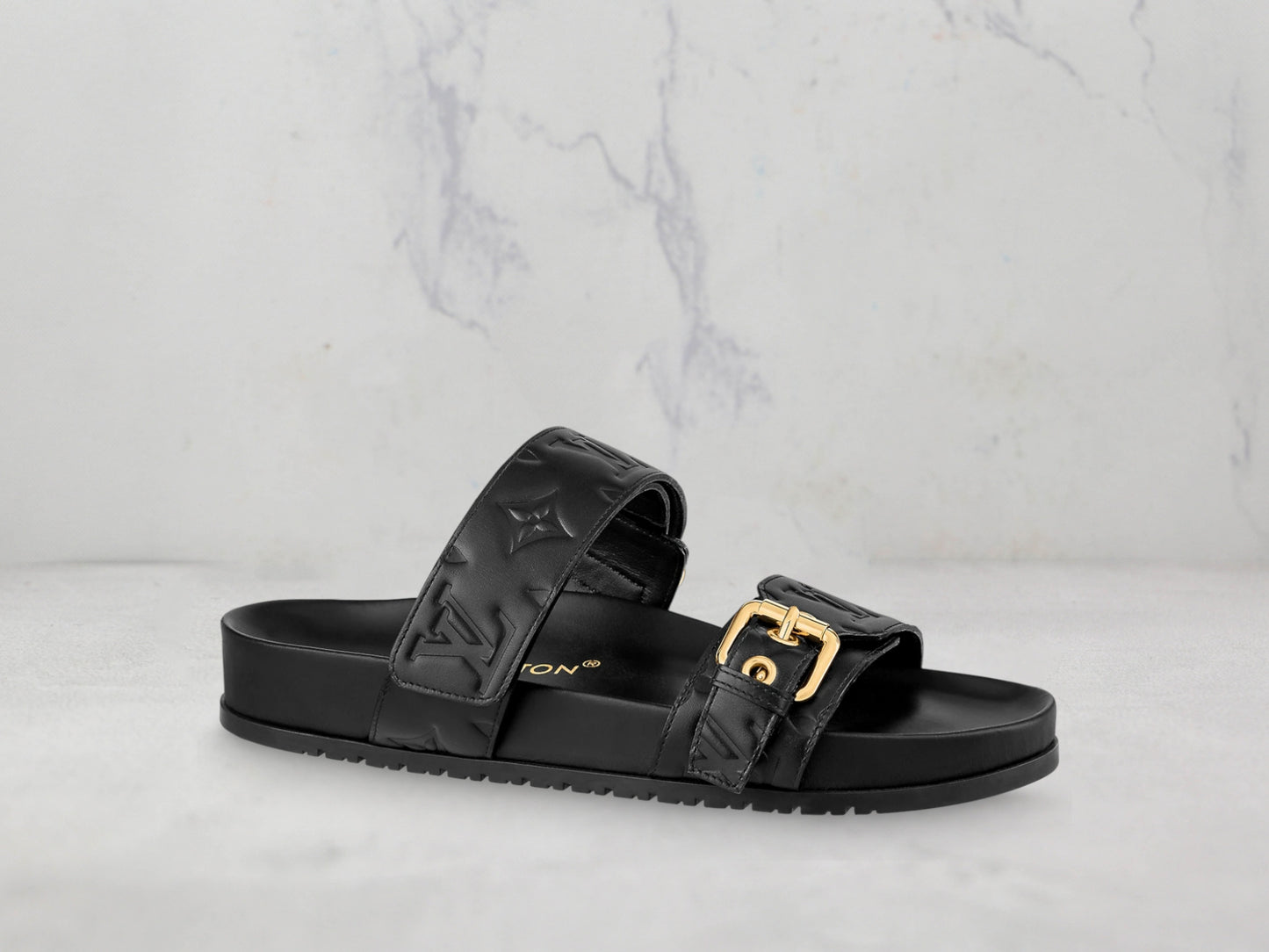 Mules plate Confort Bom Dia Louis Vuitton - Noir