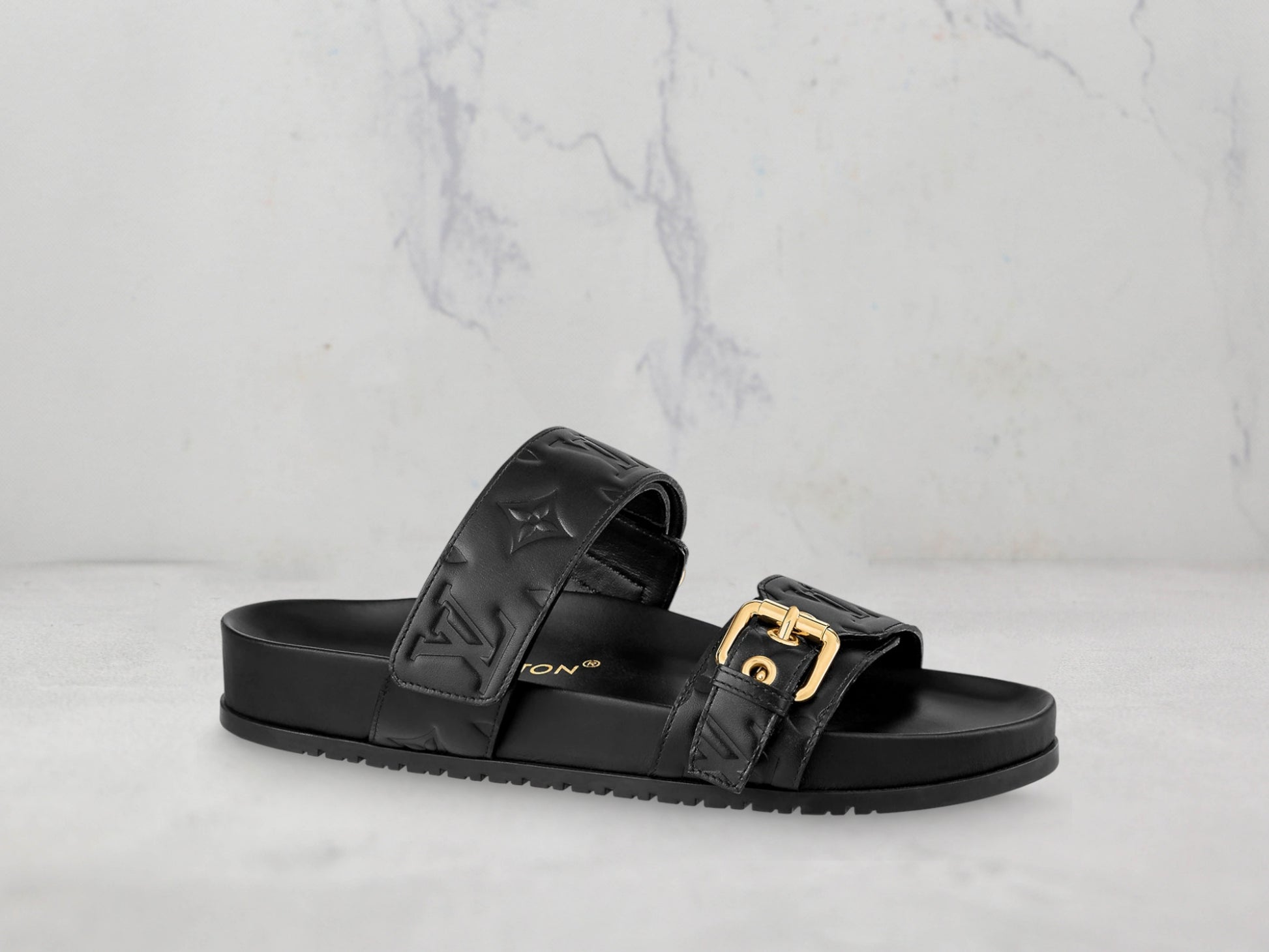Mules plate Confort Bom Dia Louis Vuitton - Noir