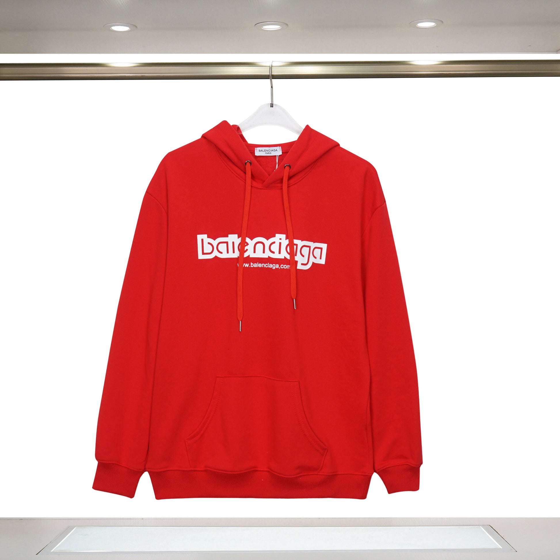 Pull à capuche Balenciaga - Rouge