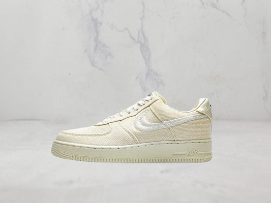 Nike Air Force 1 Low Stussy Fossil - Blanc