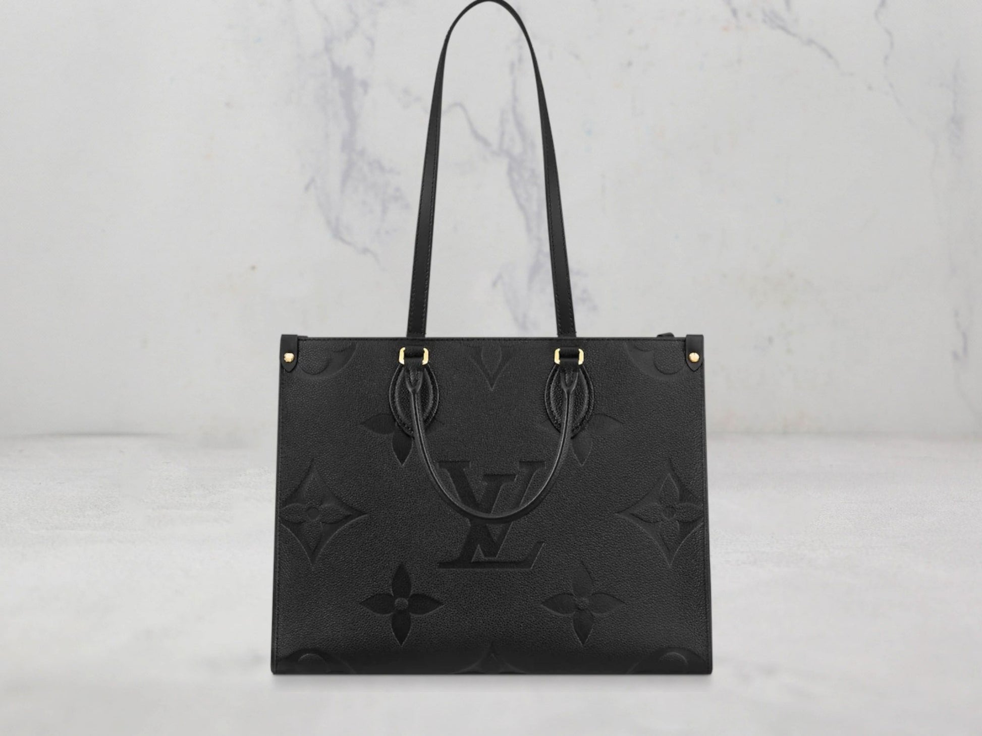 Louis Vuitton &#8211; Cabas Onthego (Taille Moyen) Cuir Monogram Empreinte