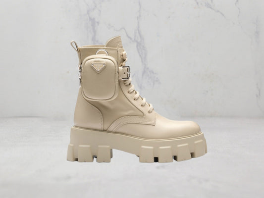 Bottes Prada Monolith - Beige