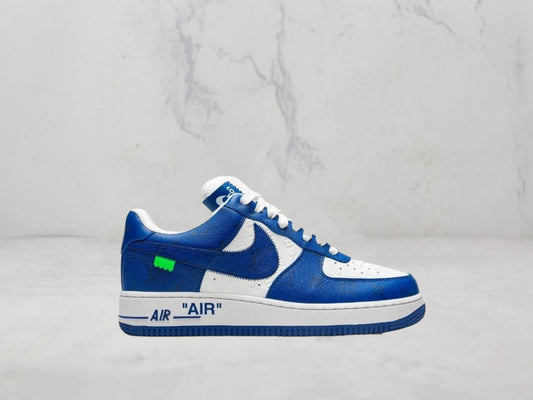 Louis Vuitton Sneaker Nike Air Force 1 by Virgil Abloh - Bleu