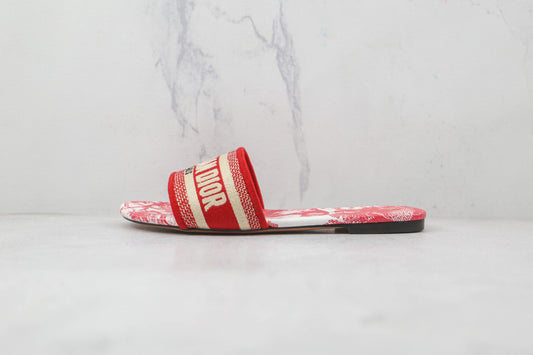 Dior Mule Dway Motif - Rouge
