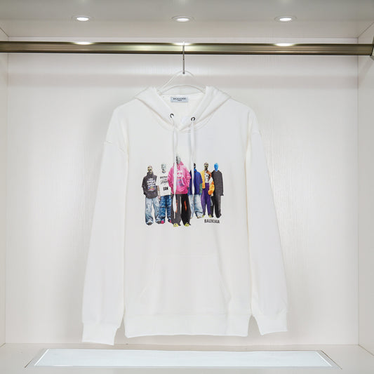 Pull à capuche Balenciaga - Blanc
