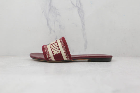Dior Mule Dway - Bordeaux
