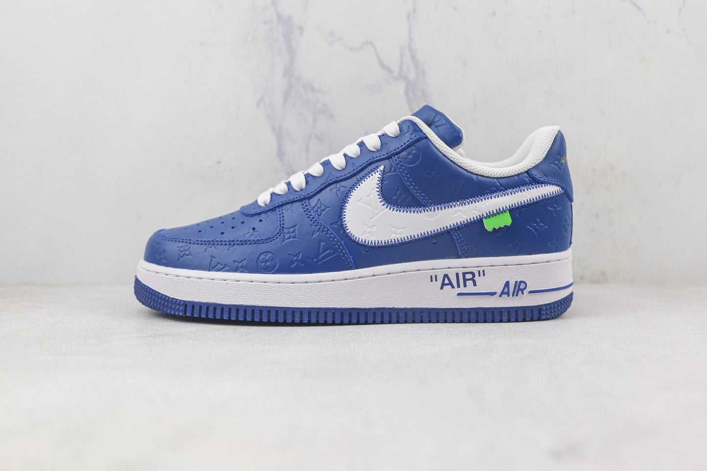Louis Vuitton Nike Air Force 1 by Virgil Abloh - Bleu