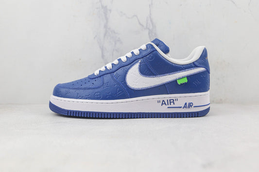 Louis Vuitton Nike Air Force 1 by Virgil Abloh - Bleu