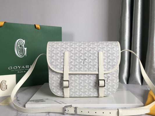 Goyard &#8211; Belvedere Messenger Goyardine MM - Bleu