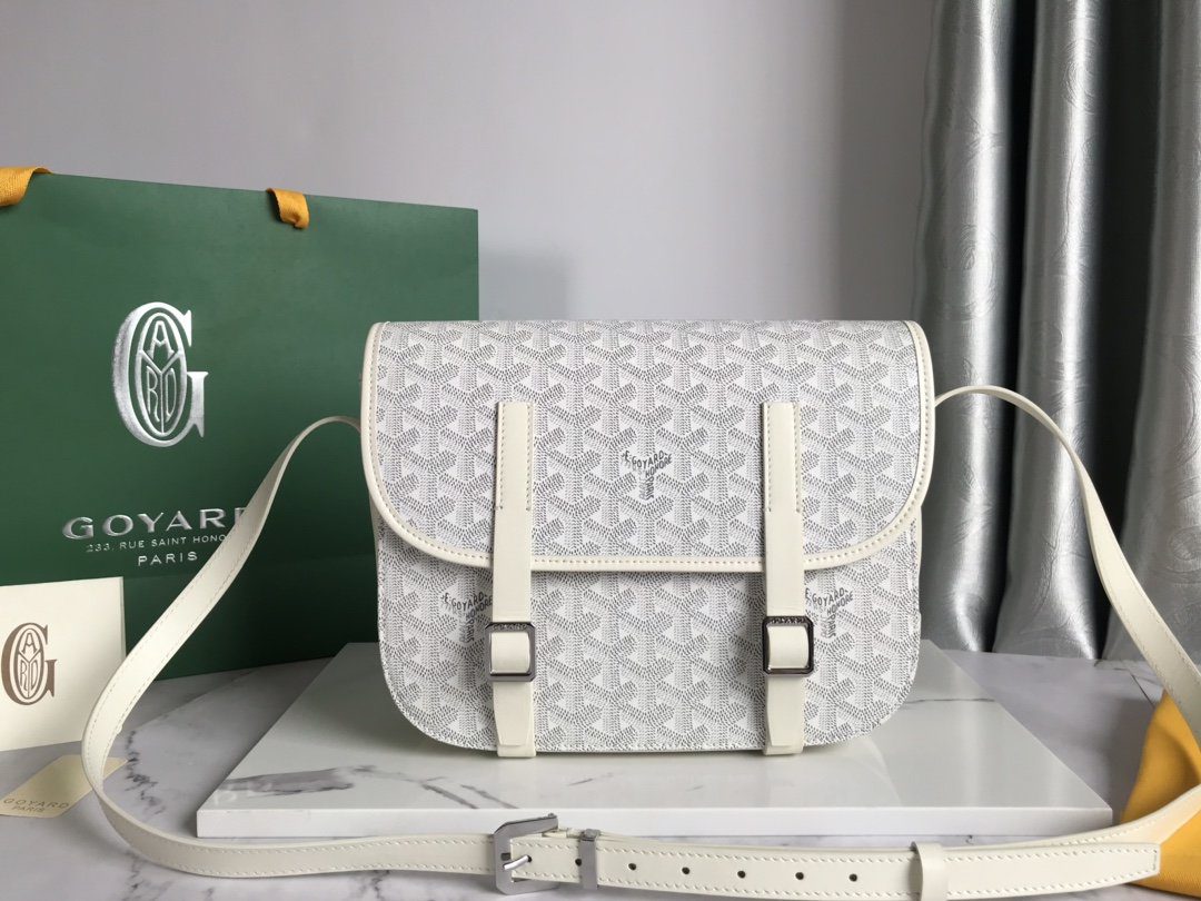 Goyard &#8211; Belvedere Messenger Goyardine MM - Gris