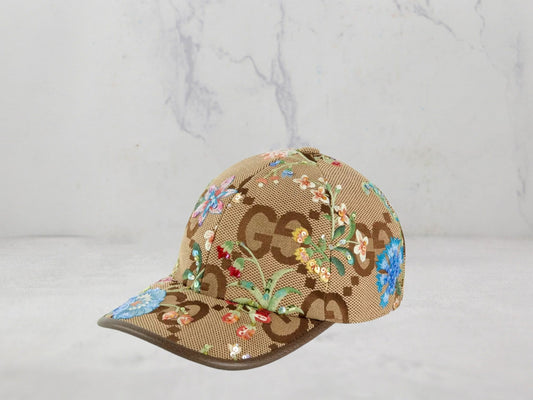 Casquette Gucci GG jumbo fleur