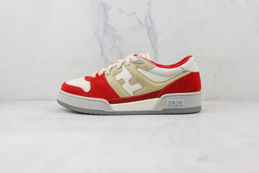 Fendi Match Low Tops - Rouge