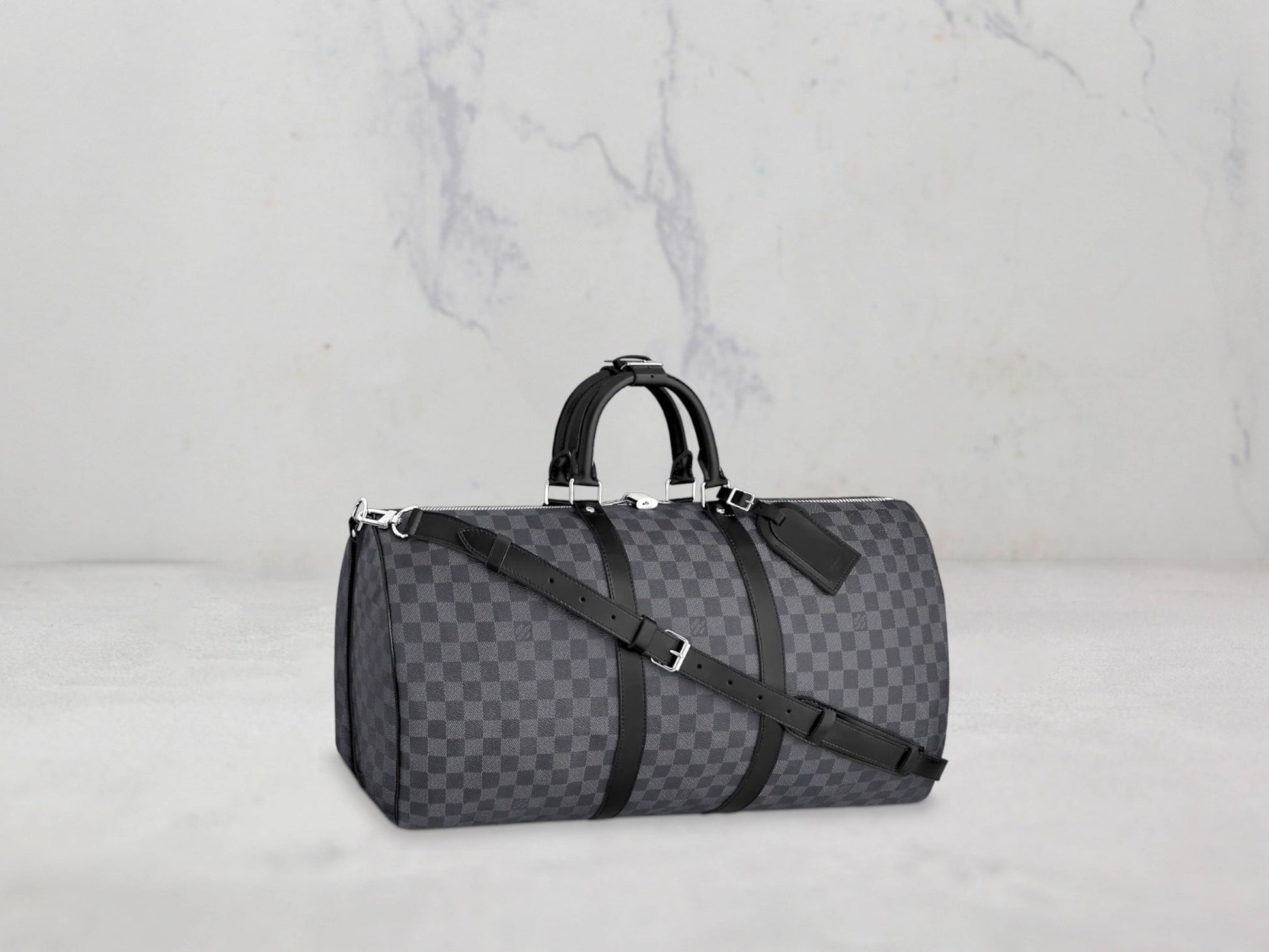 Louis Vuitton &#8211; SAC KEEPALL BANDOULIERE - Gris - 45
