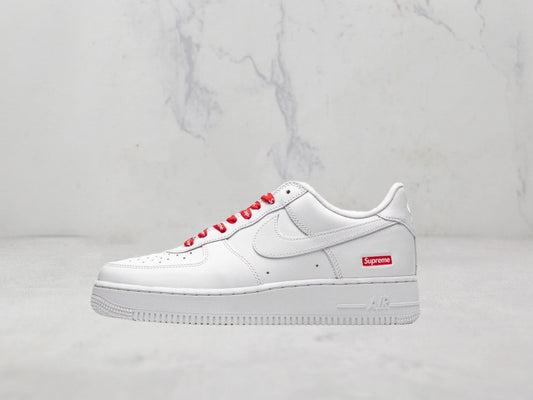Nike Air Force 1 Low Supreme White - Rouge