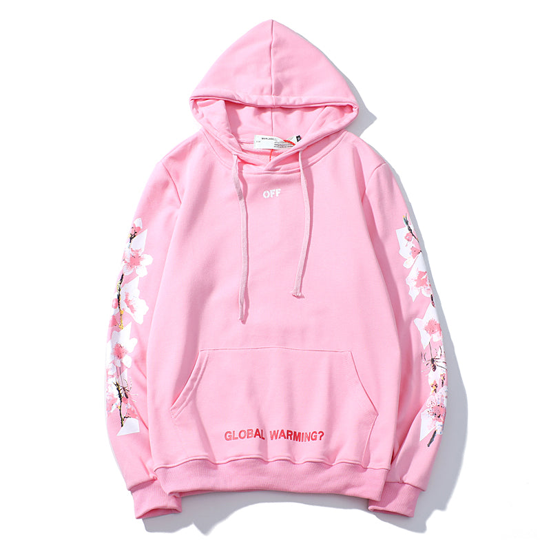 Pull à capuche Off White - Rose