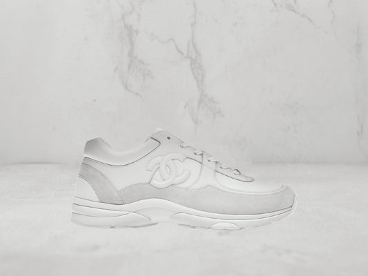 Chanel Baskets Blanc Noir - Blanc