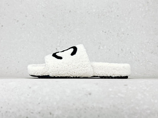 Sandales Fourrure Chanel - Blanc