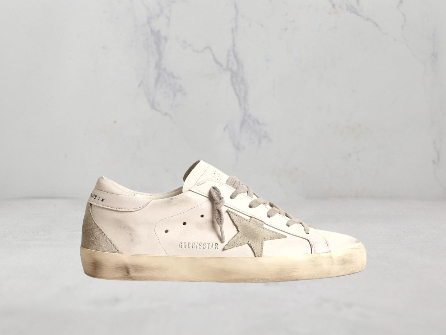 Golden Goose Super-Star - Blanc / Gris