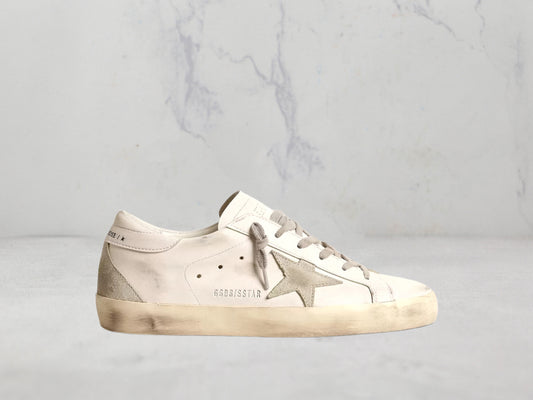 Golden Goose Super-Star - Blanc / Gris