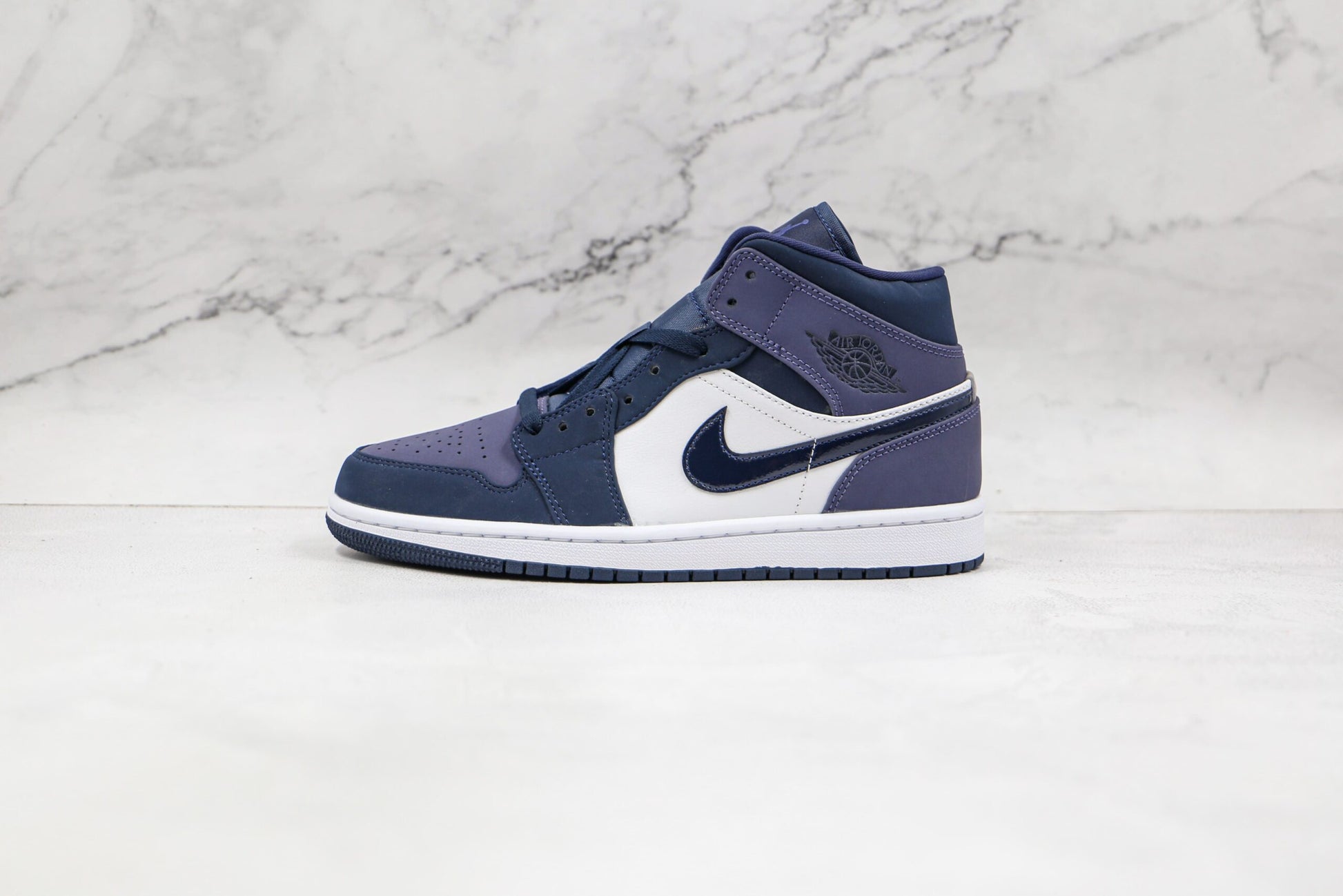Air Jordan 1 Mid Obsidian Sanded Purple - 