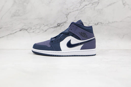 Air Jordan 1 Mid Obsidian Sanded Purple - 