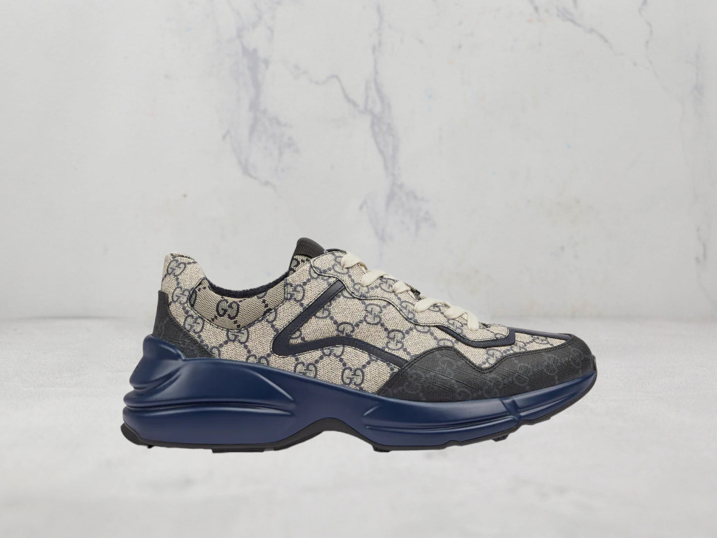 Gucci Basket Rhyton toile Original - Bleu marine