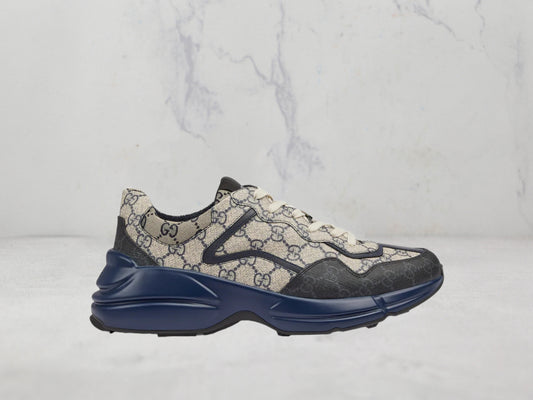 Gucci Basket Rhyton toile Original - Bleu marine