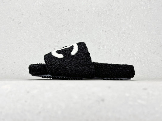 Sandales Fourrure Chanel - Noir
