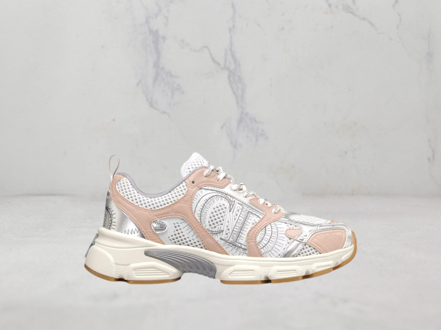 Sneaker Dior Chrono - Blanc / Rose