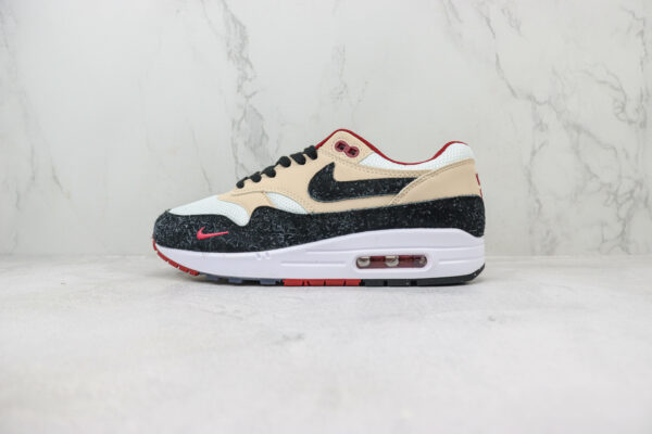 Nike Air Max 1 - Blanc / Rouge / Noir / Beige